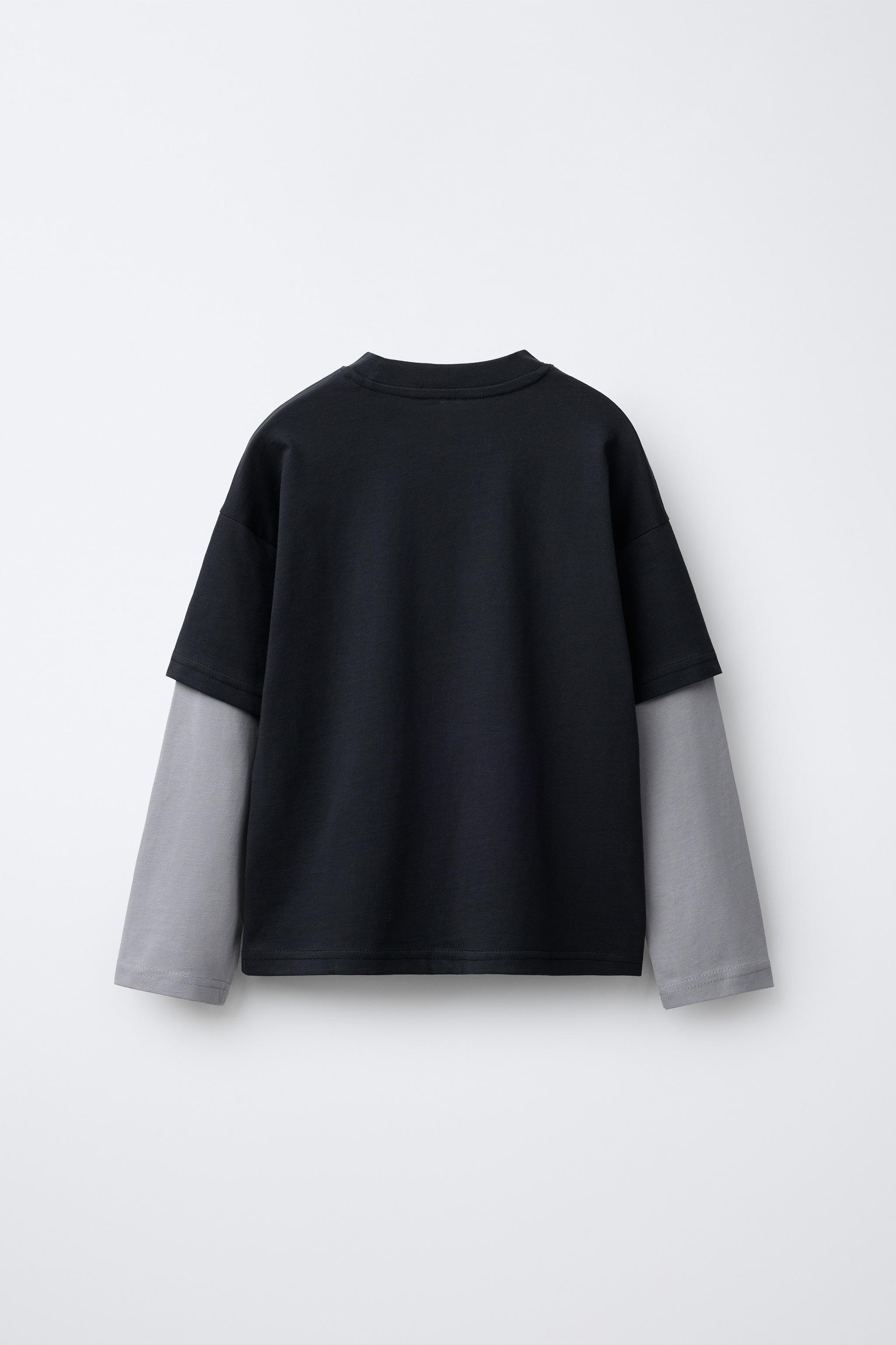 T-SHIRT DOUBLE MANCHE INSCRIPTION